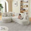 Boneless Modern Curved L-Shape Luxury Sectional Oversized Sofa: Minimalist Design, Comfy Sleeper Couch For Living Room, Apartment & Reception Spaces,No Assembly Required-1886484456-1886483477