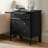 Vandyke Traditional 28"W 3-Drawer End Table with Pull-out Tray and Hidden Drawer and Solid Wood Legs-197270612