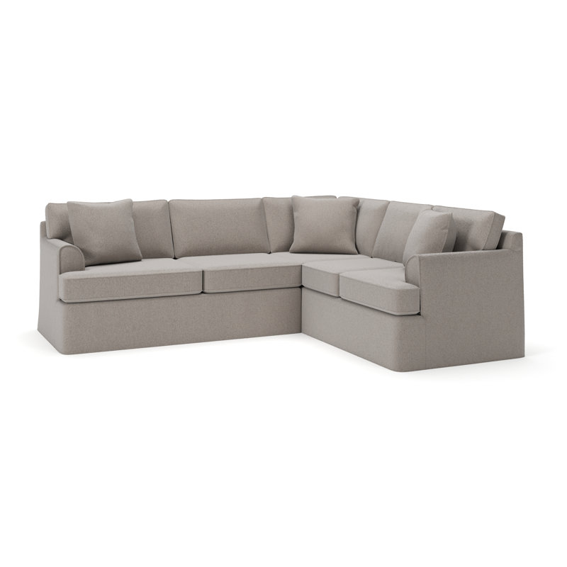 Canapé modulaire 2 pièces Conradina, Orienté à droite, Boucle Apollo Pebble