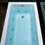 Baignoire tourbillon rectangulaire en acrylique 60 po x 32 po avec drain et trop-plein Alcove-105242472-108486561