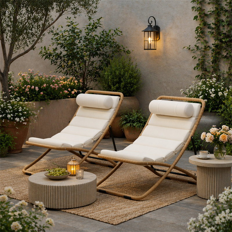 Chaise pliante d'extérieur 2 pièces TREXM