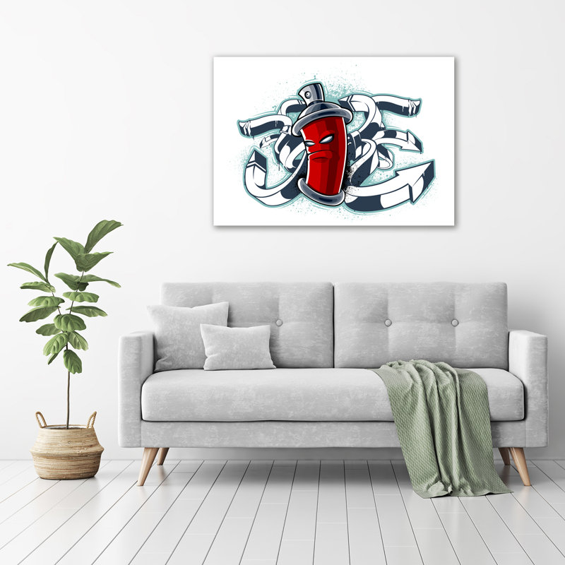 Graffiti - No Frame Print on Glass