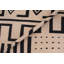 Tapis beige / noir en laine tissé à la main rectangulaire de 8 pi 4 po x 9 pi 6 po Cedorah