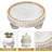 Small Wood Risers For Decor, Round Wooden Display Risers Candle Plates And Trays, Farmhouse Candle Trays Home Decor, Pedestal Stand For Mini Cake, Mug Display Decorative, Table Centerpiece, White