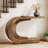 Wolbach 43.3" C-Shaped Console Table, Mid-Century Wood Entryway Table-1379567340