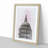 St. Paul's Cathedral Sketch in Abstract - Picture Frame Drawing Print-55730014-55730015