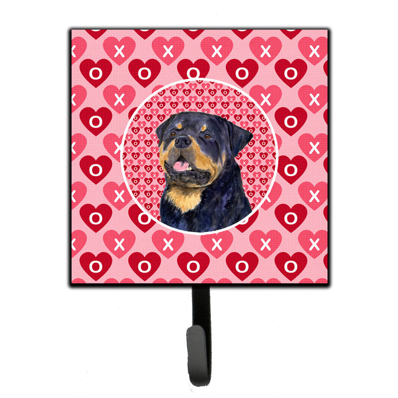 Porte-laisse rottweiler et crochet mural