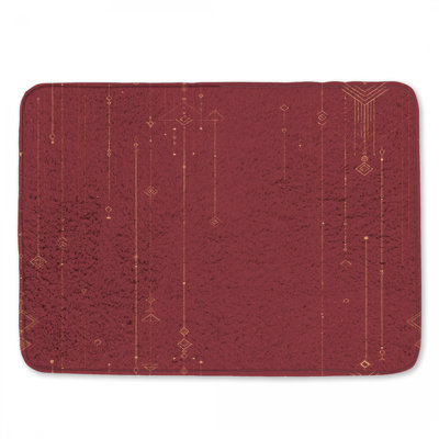 Tapis de bain à motif géométrique