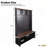 Farmhouse Hall Tree with 6 Hooks, Practical Walnut Entryway Bench with Adjustable Shelves