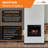 SimpliFire Inception 36- in Electric Fireplace with Halston Front and Westcott Mantel