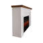 Helena 70" Landscape Electric Fireplace in White Stucco by Real Flame