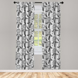 Semi-Sheer Rod Pocket Curtain Panels