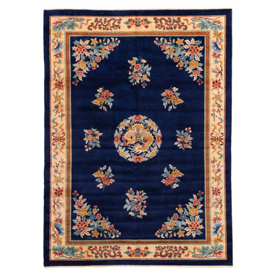 Aubusson Navy Rug 8'0" x 10'11"