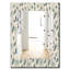 Miroir mural bohémien et éclectique 24 plumes-40099478