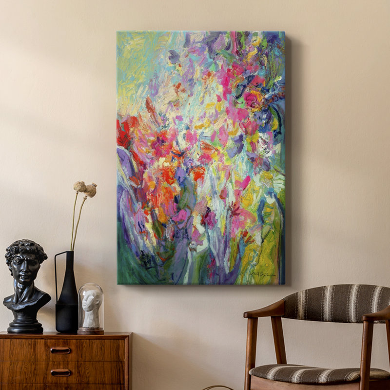 Bold Flourish I -Custom Wrapped Gallery Cavas
