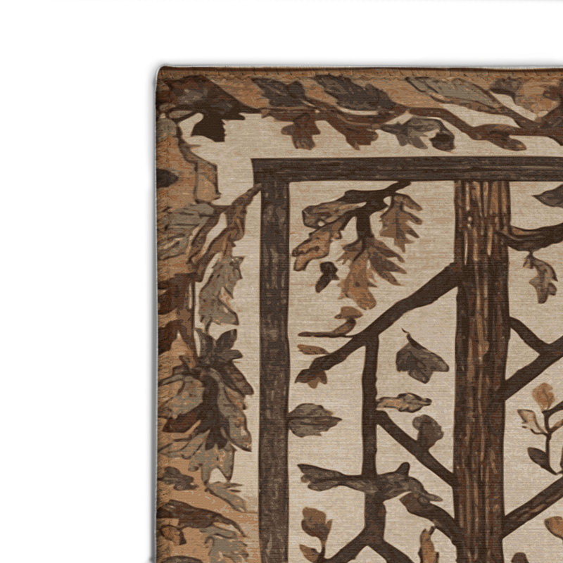 Turkish Brown Indoor and Outdoor Area Rug, Rectangle 4' x 6'