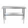 Stainless Steel Prep Table. 18 Gauge Metal Work Table with Undershelf. NSF