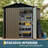 6x4 FT Outdoor Storage Shed, Garden Tool Storage Shed with Sloping Roof and Double Lockable Door, Outdoor Sheds with Panel Protection for Backyard Garden Patio Lawn,Navy Blue-123175013