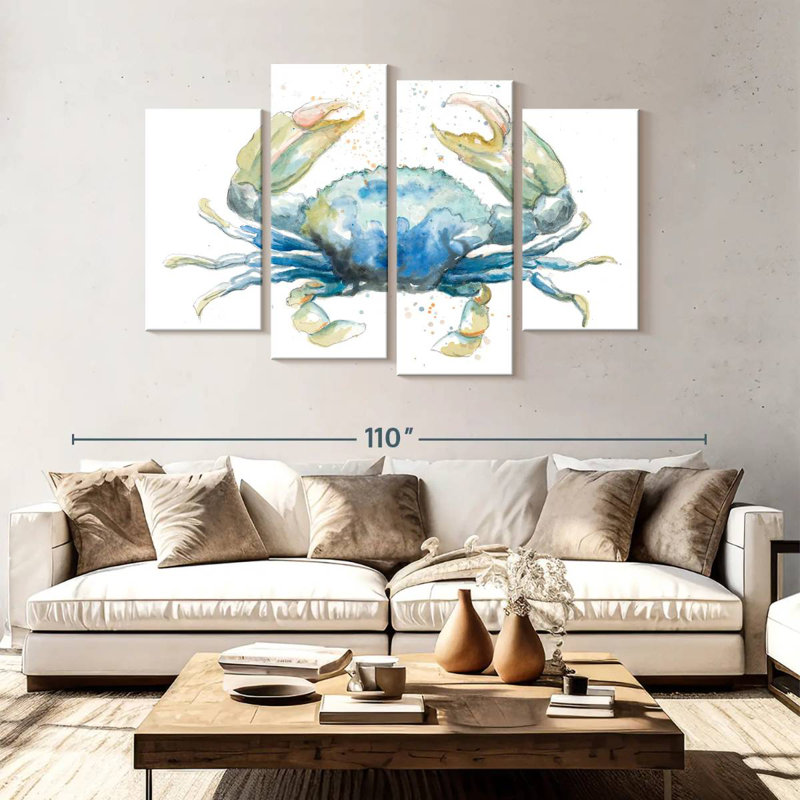 Cangrejo Azul Square, H 54 po x l 84 po