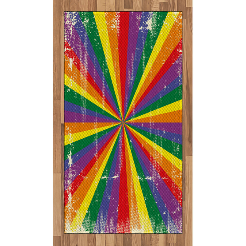 Pride High Density Long Fiber Poly Threads Decorative Area Rug Carpet, Rectangle 2'7" x 5'