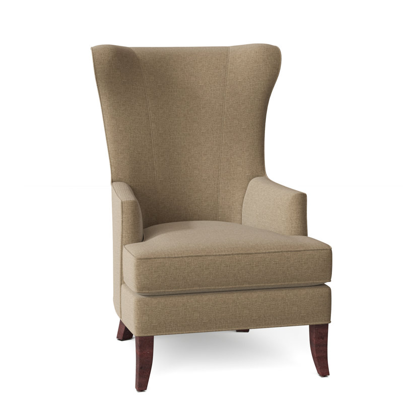 Fauteuil à oreilles l 28 po Yates, Montego Bay, 100 % polyester lin 3156