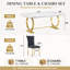 Solid Wood Top Dining Set-2074806319-2075666767