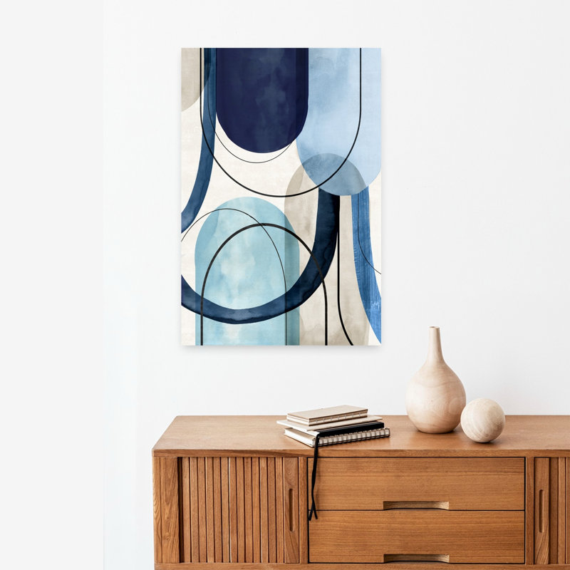 Arches de douceur harmonieuse II, art mural contemporain, H 24 po x l 16 po