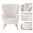 Arjo 30.32" Wide Tufted Polyester Armchair-1620089941