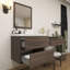 Meuble-lavabo mural 48 po avec évier en acrylique renforcé Aliki-2058154089