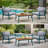 Lawsen 2 - Person Solid Wood Patio Dining Set Rectangular Table with Cushions Included