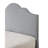 Gray Cal King Upholstered Bed