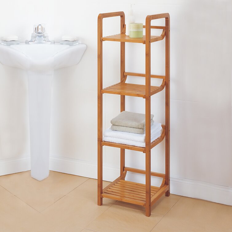 Bay Isle Home Larock Freestanding Bamboo Shower Caddy & Reviews