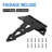 7" H x 10" W Offset Pair Door Hinges