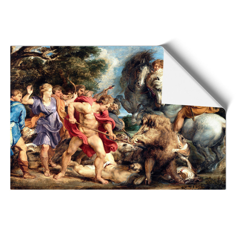Attack by Peter Paul Rubens - Unframed Painting, 30cm H x 42cm W x 0.1cm D