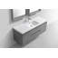 Ensemble de meuble-lavabo mural simple de 59,5 po Polychronis-848064157
