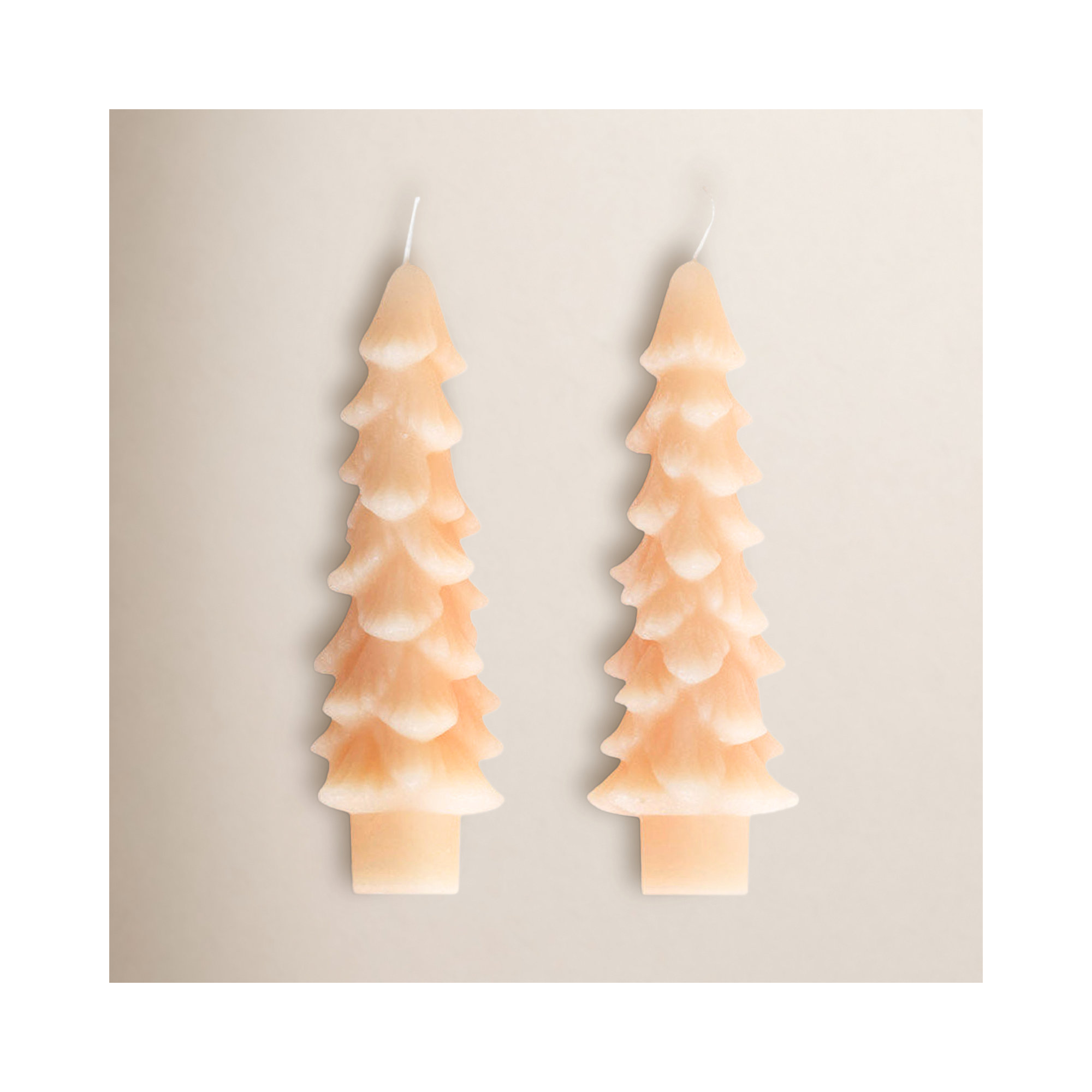Flaire Unscented Taper Candle, Blush