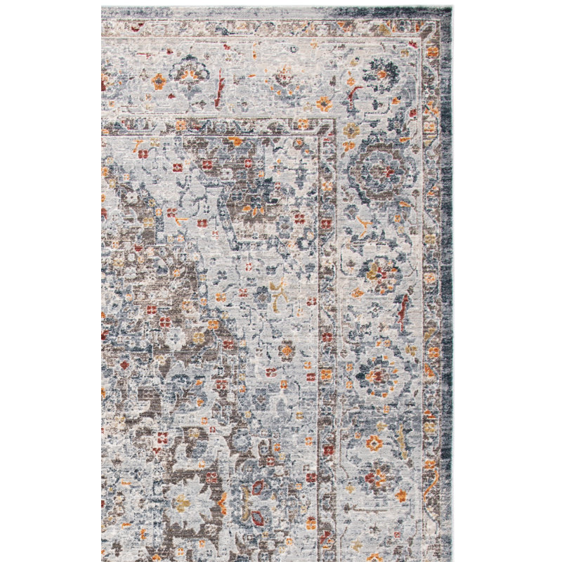 Tapis oriental gris, Carré 6 pi 7 po