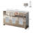 Mirrored Glass Sideboard With Vase