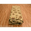 Tapis Biscotti brun 10 pi x 13 pi 10 po, Agra, motif de feuilles, velours zéro, 100% laine, noué à la main, colorants végétaux, tapis oriental