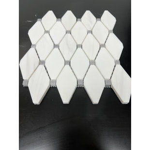 Mosaïque Bianco Dolomite 2 po x 4 po