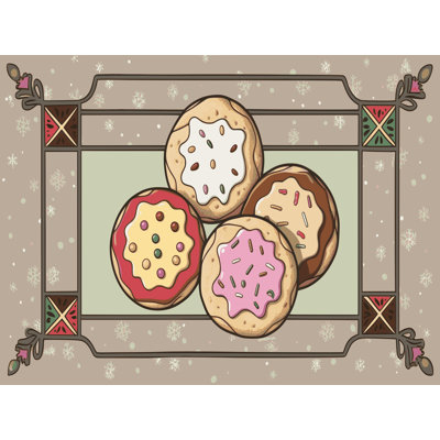 Tapis de vacances The Holiday Aisle® Cookies