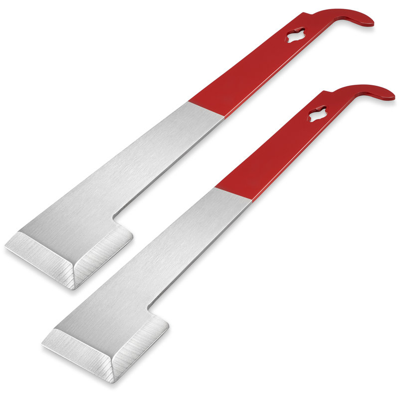 2 Stainless Steel J Hook Hive Tools, Beekeeping Scraper Frame Lifter