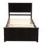 Lit en bois avec lit gigogne simple-1903849842