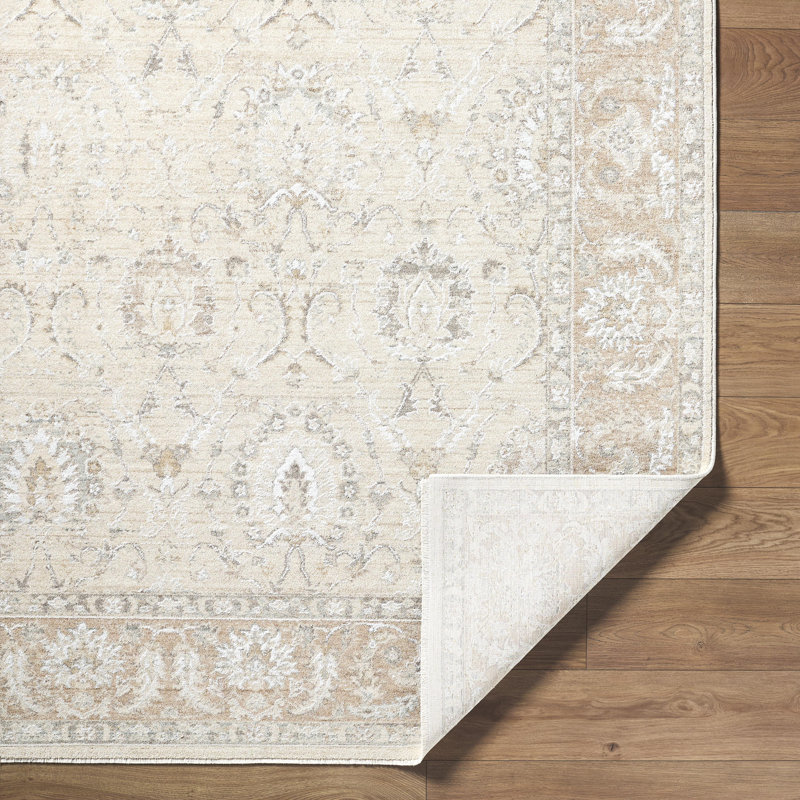 Landwehr Machine Woven Area Rug, Rectangle 12' x 15', Ivory/Brown