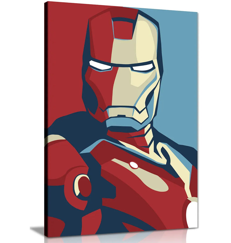 Iron Man - Wrapped Canvas Print, 31cm H x 20cm W