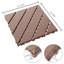 Carreaux de terrasse emboîtables en plastique 12 po x 12 po-94286408