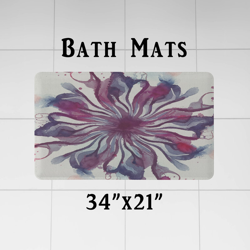 Rideau de douche abstrait Enegess, H 72 po x l 70 po