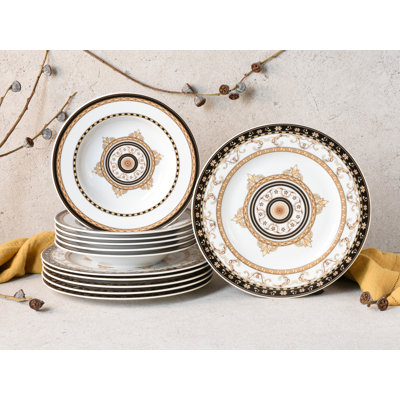 Majestosa Stoneware Dinnerware Set 12 Piece - Service for 6