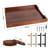 Wood Serving Tray: Dual Handles & 4 Coasters-293890582