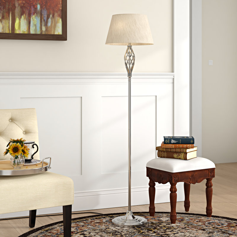 Alaskan 160cm Chrome Traditional Floor Lamp